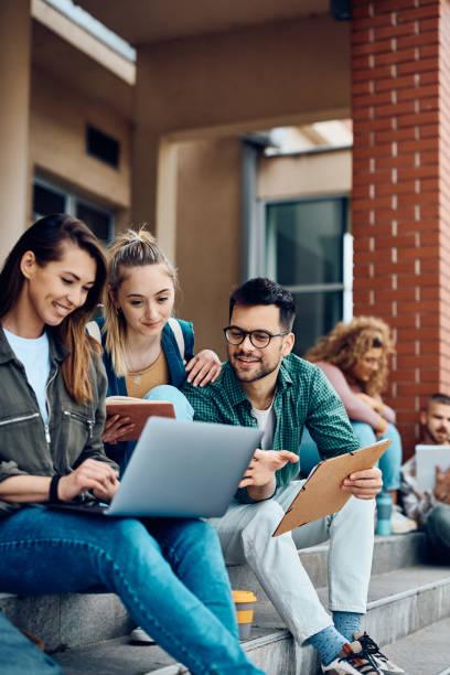 Students receiving career guidance and placement preparation through collaborative mentoring