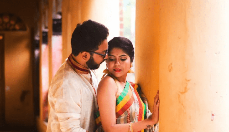 Candid Bengali portrait capturing quiet mood without dramatic emotional display