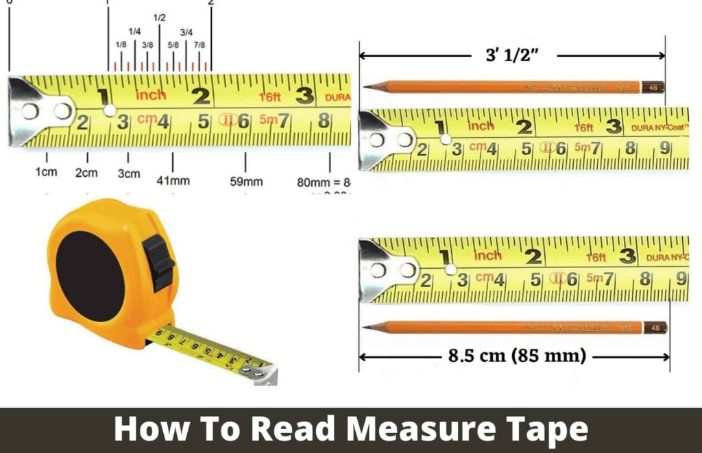Construction measurement demonstrating practical meter to feet conversion