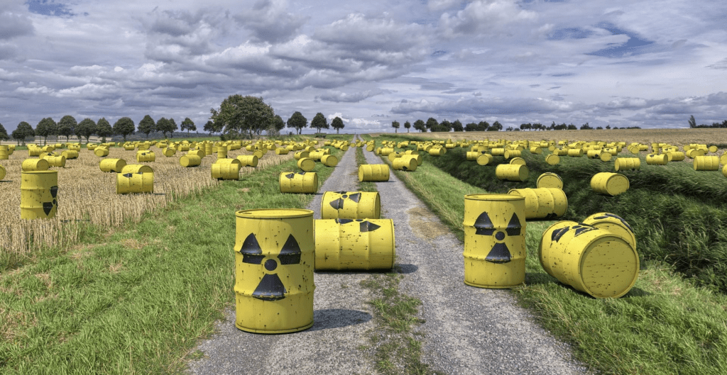 Radioactive waste posing serious long term environmental risks