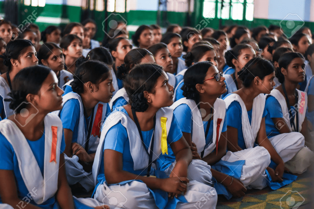 Government schools supporting continuous education for girl children