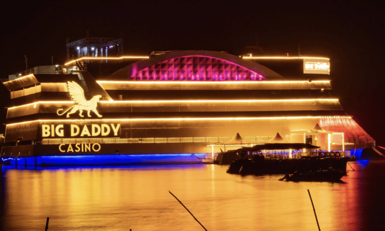 Floating casino ship operating on the Mandovi River in Goa where licensed casino gambling is legally permitted in India.