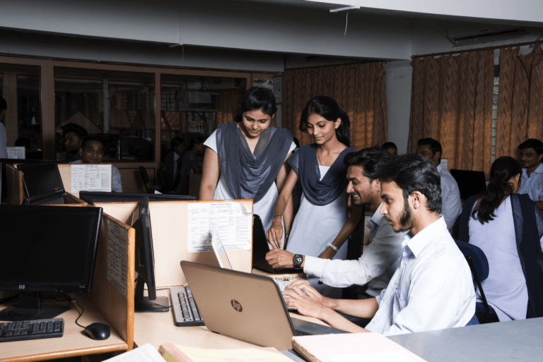 Government education platform interface used by Gujarat teachers and administrators daily