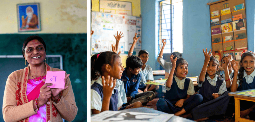 Confident learner smiling after mastering Marathi numbers foundation
